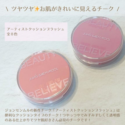 アーティストクッションブラッシュ/JUNG SAEM MOOL/リキッドチークを使ったクチコミ(2枚目)