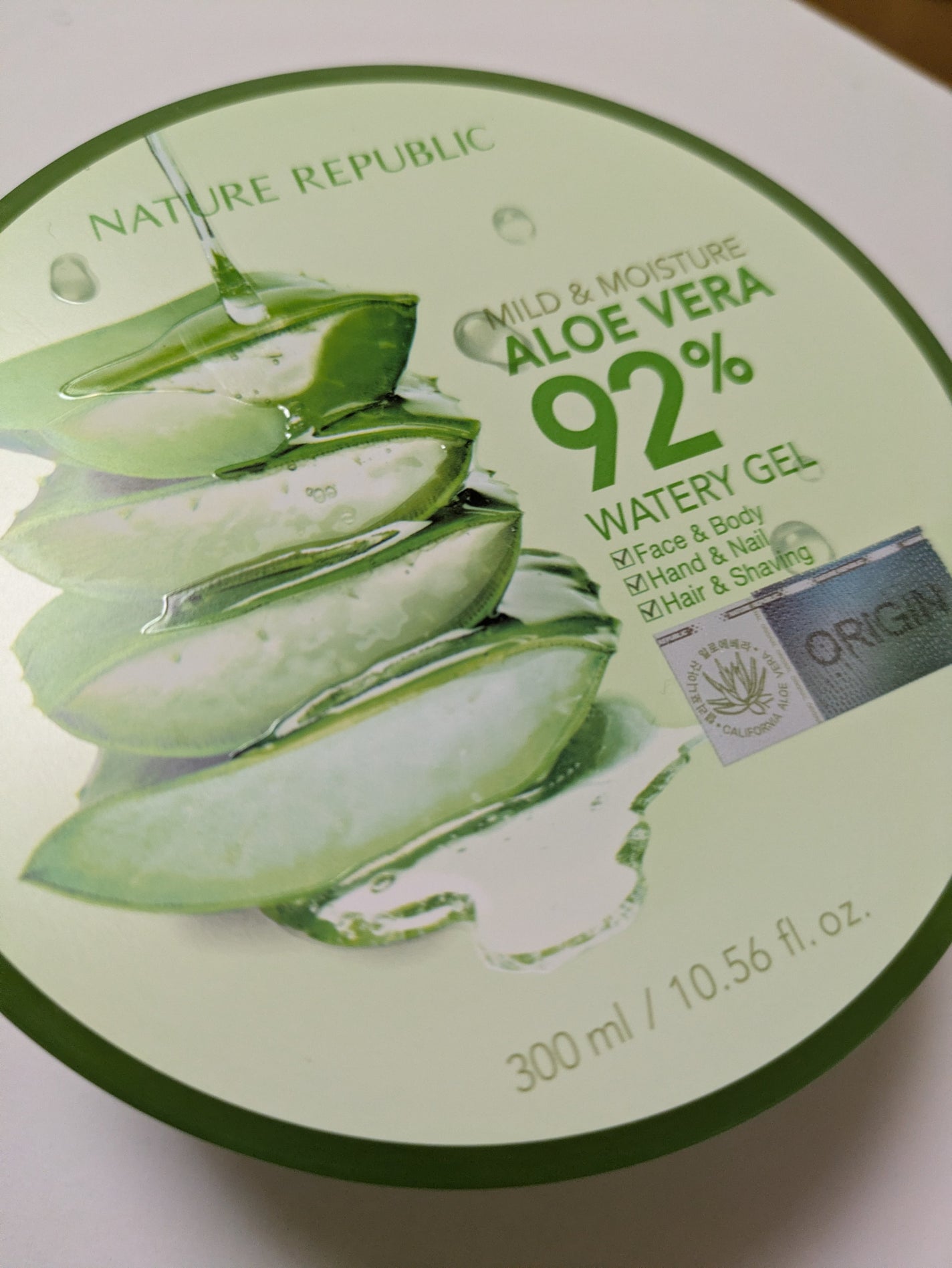 マイルド&モイスチャーアロエジェル/ネイチャーリパブリック/ボディローションを使ったクチコミ(1枚目)