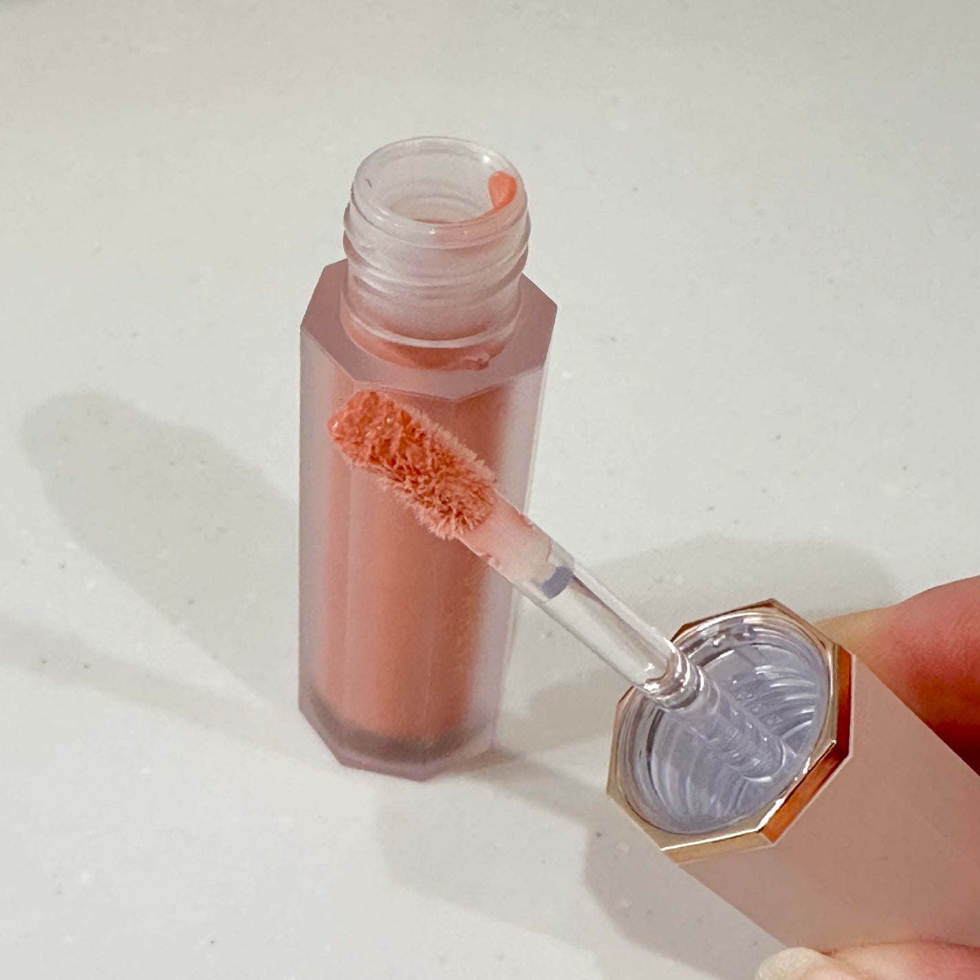 ペタルドロップリキッドブラッシャー/DEAR DAHLIA/リキッドチークを使ったクチコミ(3枚目)