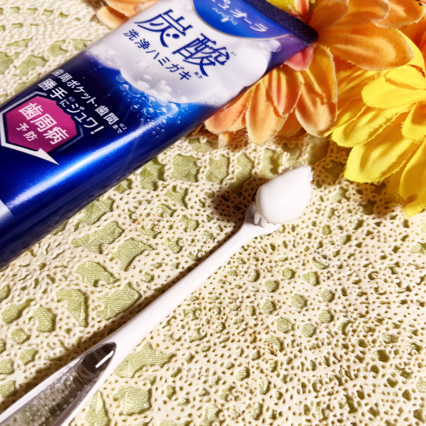 ピュオーラ 炭酸ハミガキ【医薬部外品】/ピュオーラ/歯磨き粉を使ったクチコミ(2枚目)