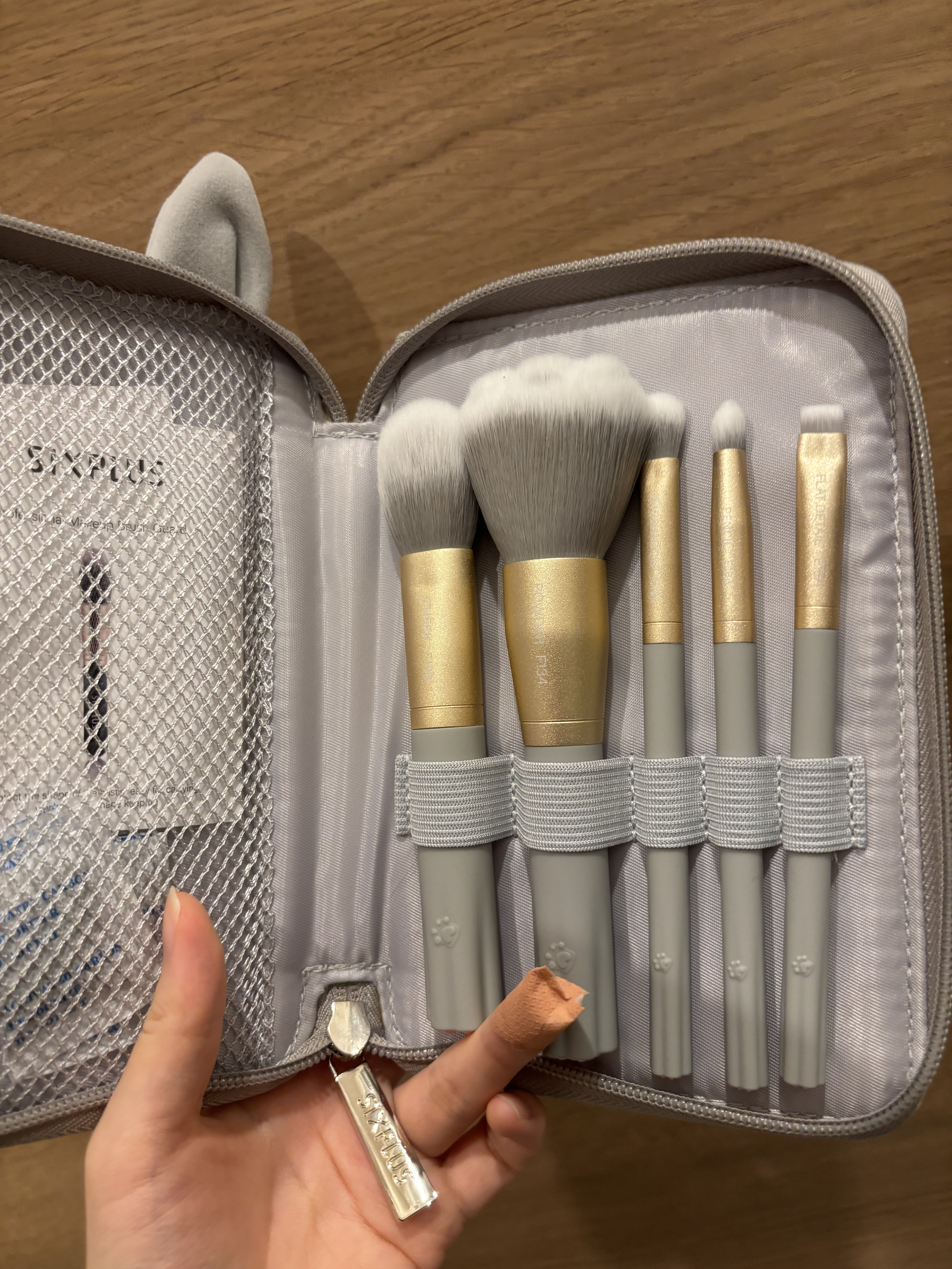 SIXPLUS メイクブラシ5本セット ハートペット/SIXPLUS/メイクブラシを使ったクチコミ（1枚目）