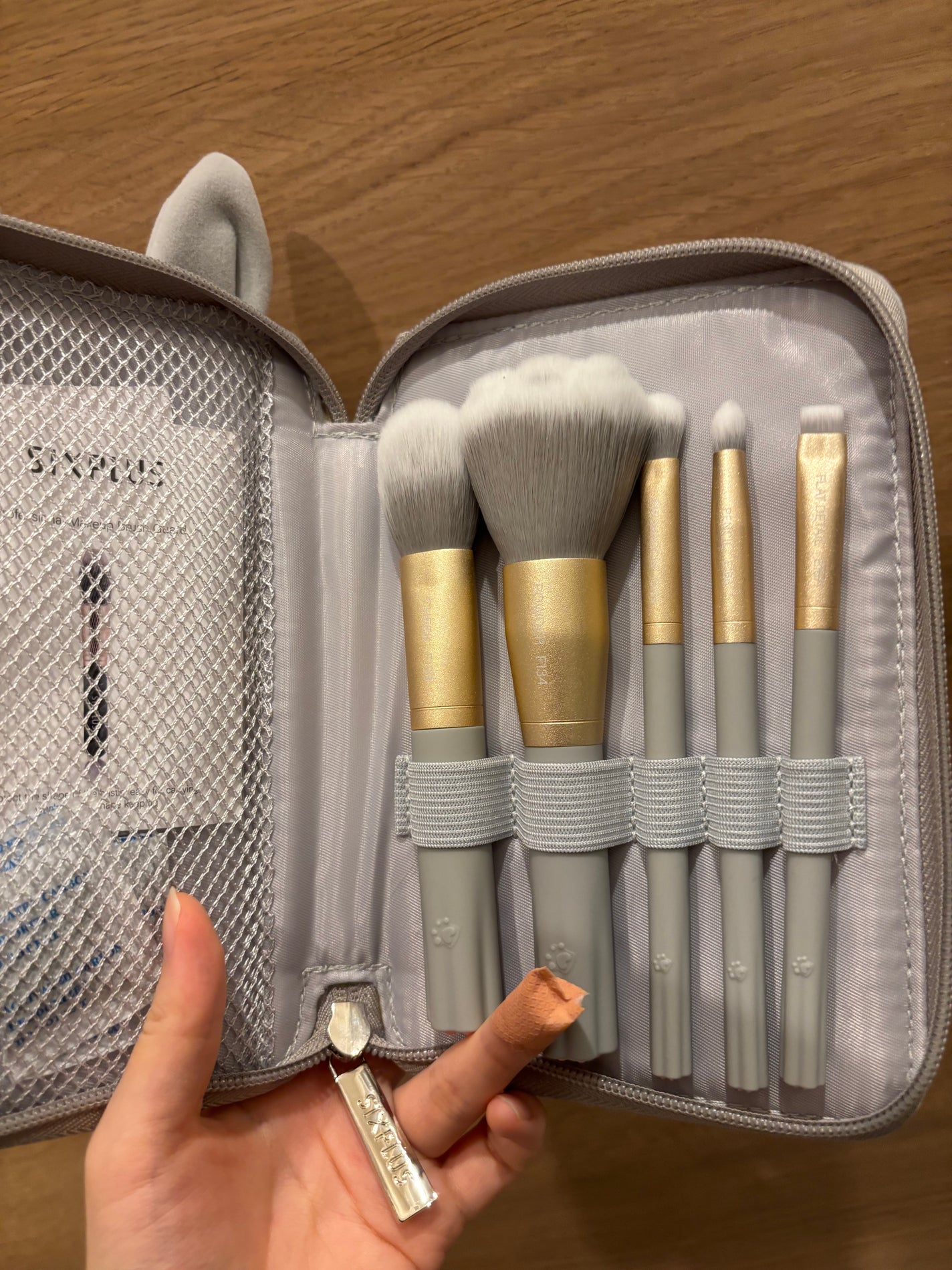 SIXPLUS メイクブラシ5本セット ハートペット/SIXPLUS/メイクブラシを使ったクチコミ(1枚目)