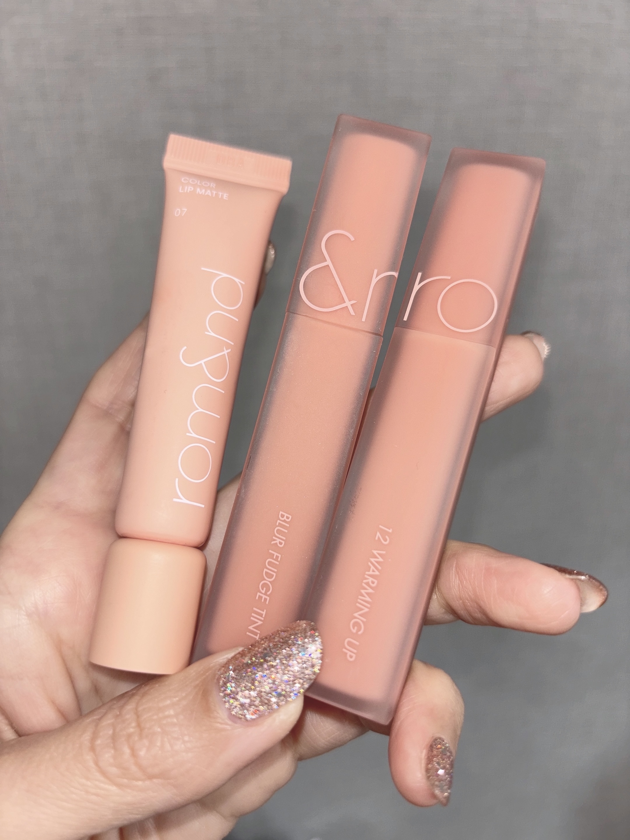 rom&nd ブラーファッジティント 12 ウォーミングアップ(WARMING UP)/rom&nd/リップティントを使ったクチコミ（3枚目）