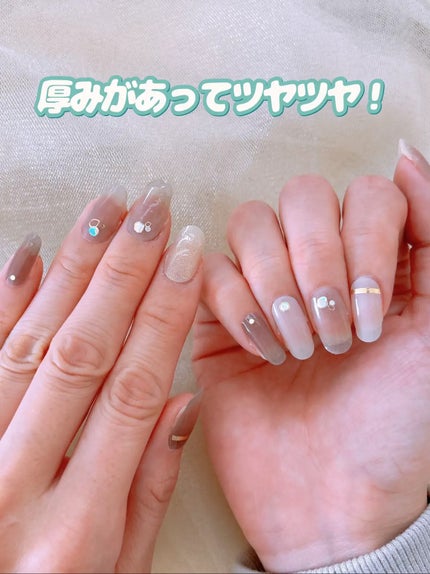 セミハードジェルネイルシール/and us/ネイルシールを使ったクチコミ(7枚目)
