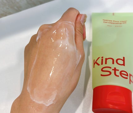 ティーツリージェルクレンジングオイル/KindStep/クレンジングジェルを使ったクチコミ(5枚目)