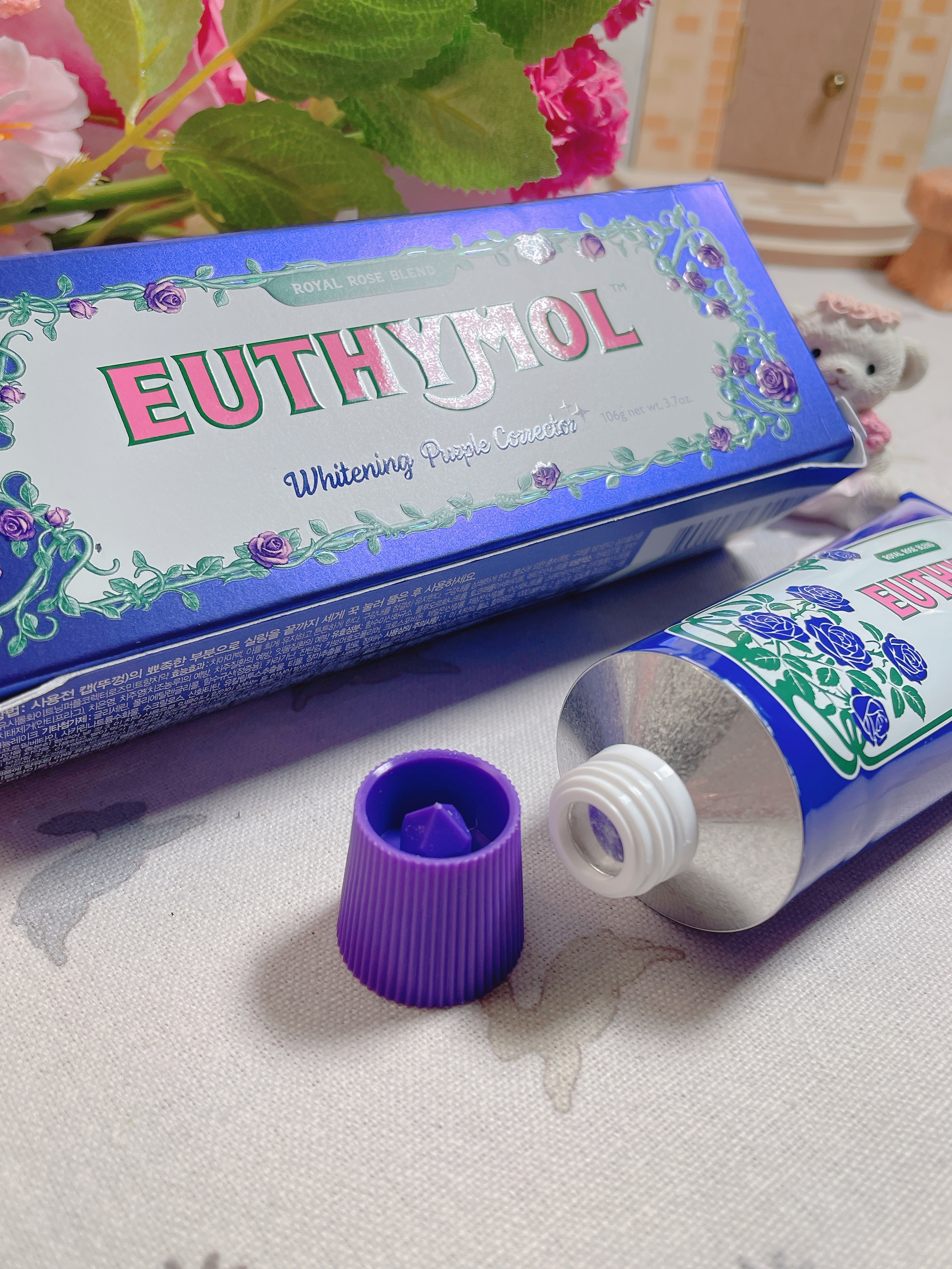 パープルコレクターロイヤルローズブレンド/EUTHYMOL/歯磨き粉を使ったクチコミ（3枚目）