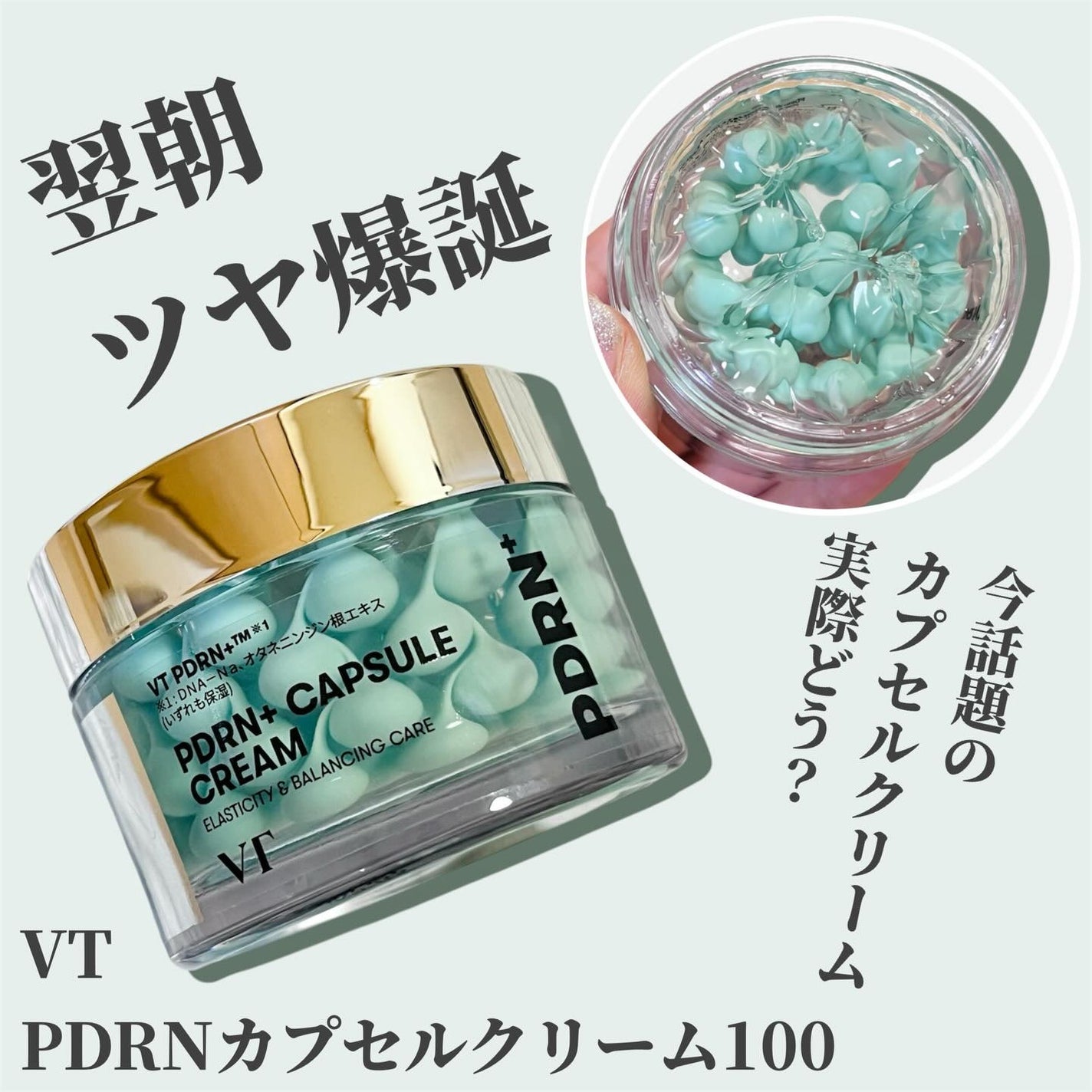 PDRN カプセルクリーム 100/VT/フェイスクリームを使ったクチコミ(1枚目)