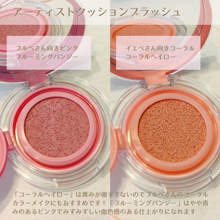 アーティストクッションブラッシュ/JUNG SAEM MOOL/リキッドチークを使ったクチコミ(3枚目)