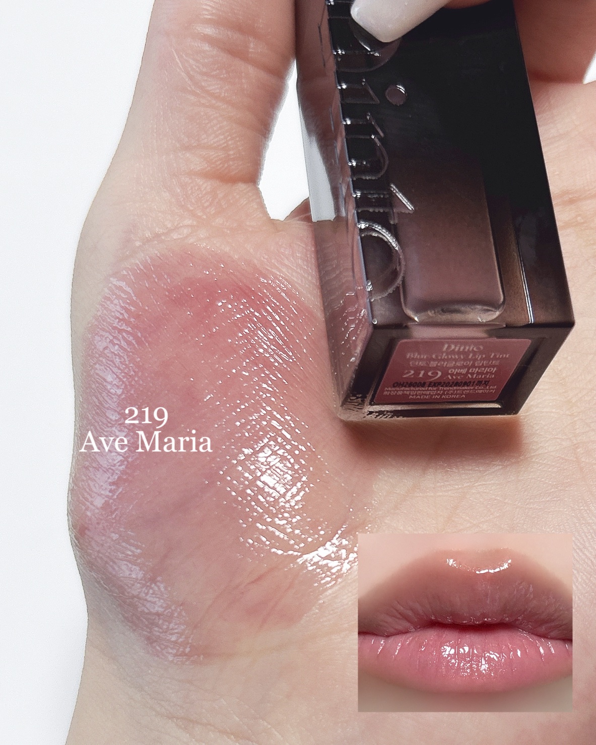 ブラーグロイリップティント 219/Dinto/リップティントを使ったクチコミ（3枚目）