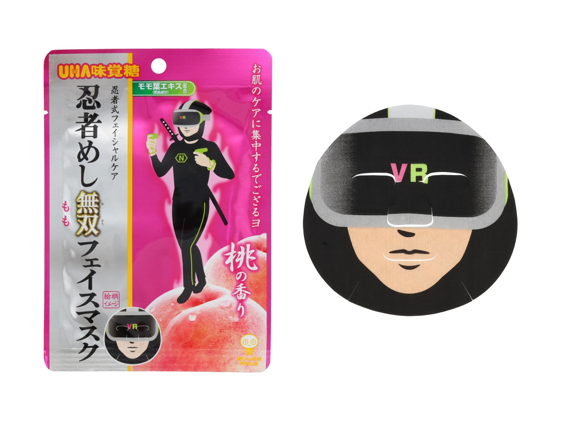 2025/11/21発売 SHOBIDO 忍者めし無双フェイスマスク〈桃〉