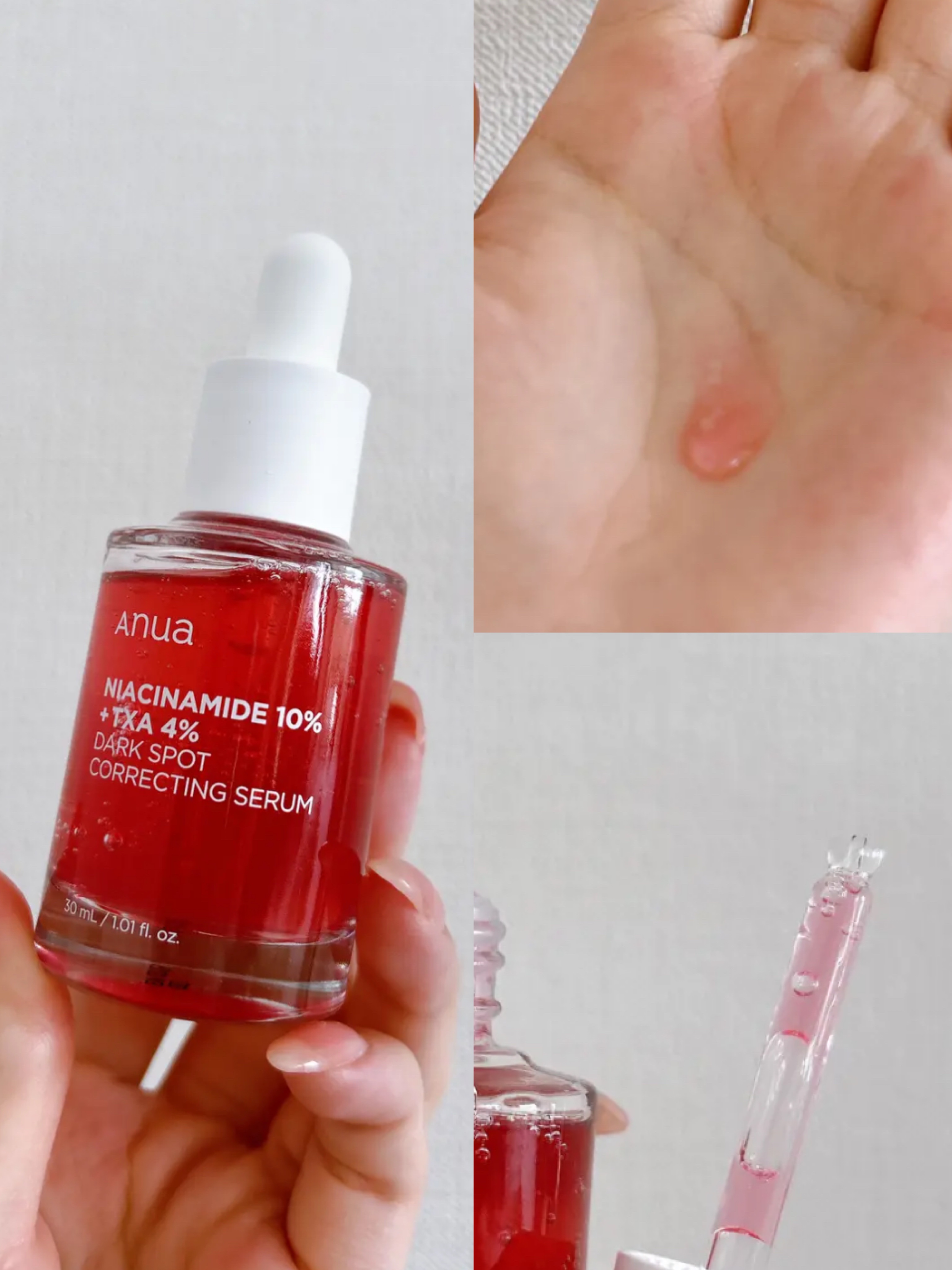 Anua
ダークスポットセラム

乾燥肌の私ですが乾燥が気にならず使えるのがお気に入りポイント！！

#韓国スキンケア 