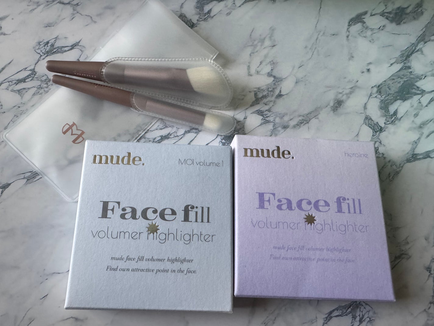 フェイスフィルボリューマーハイライター/mude/パウダーハイライトを使ったクチコミ(4枚目)