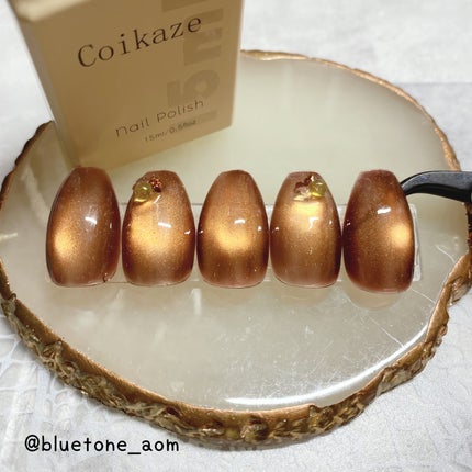 19長春色/Coikaze/ジェルネイルを使ったクチコミ(3枚目)
