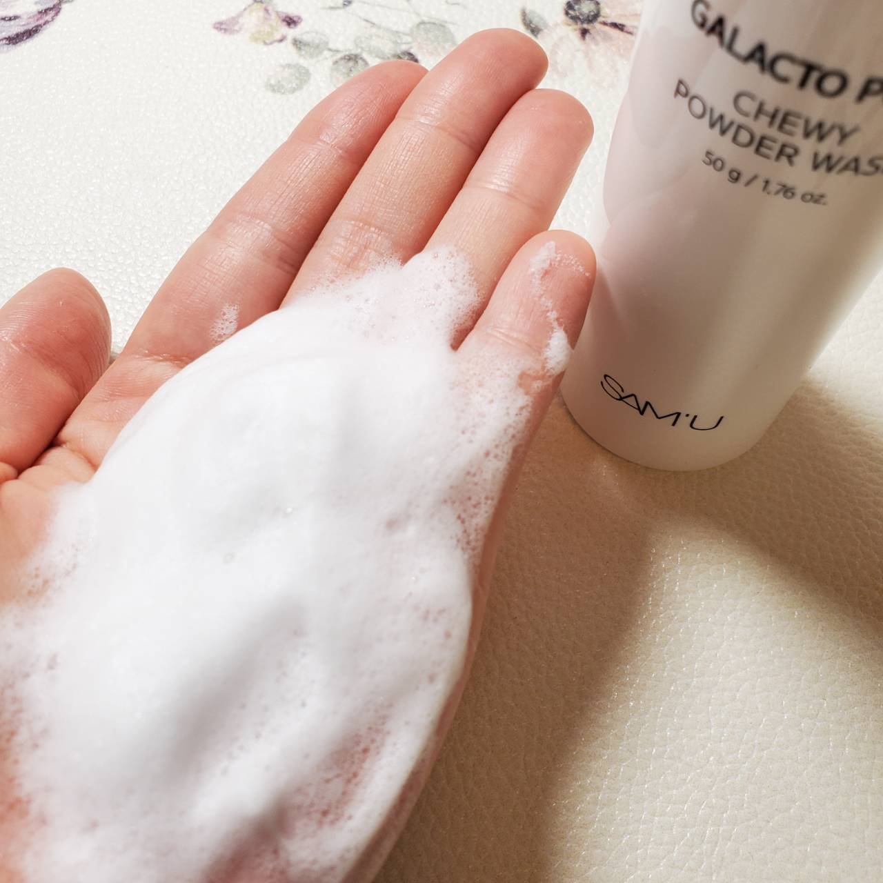 サミュ ガラクトポア チューイー パウダーウォッシュ/SAM'U/洗顔パウダーを使ったクチコミ（3枚目）