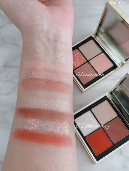 4色アイシャドウパレット/MOKA Japan cosmetics/アイシャドウパレットを使ったクチコミ(5枚目)