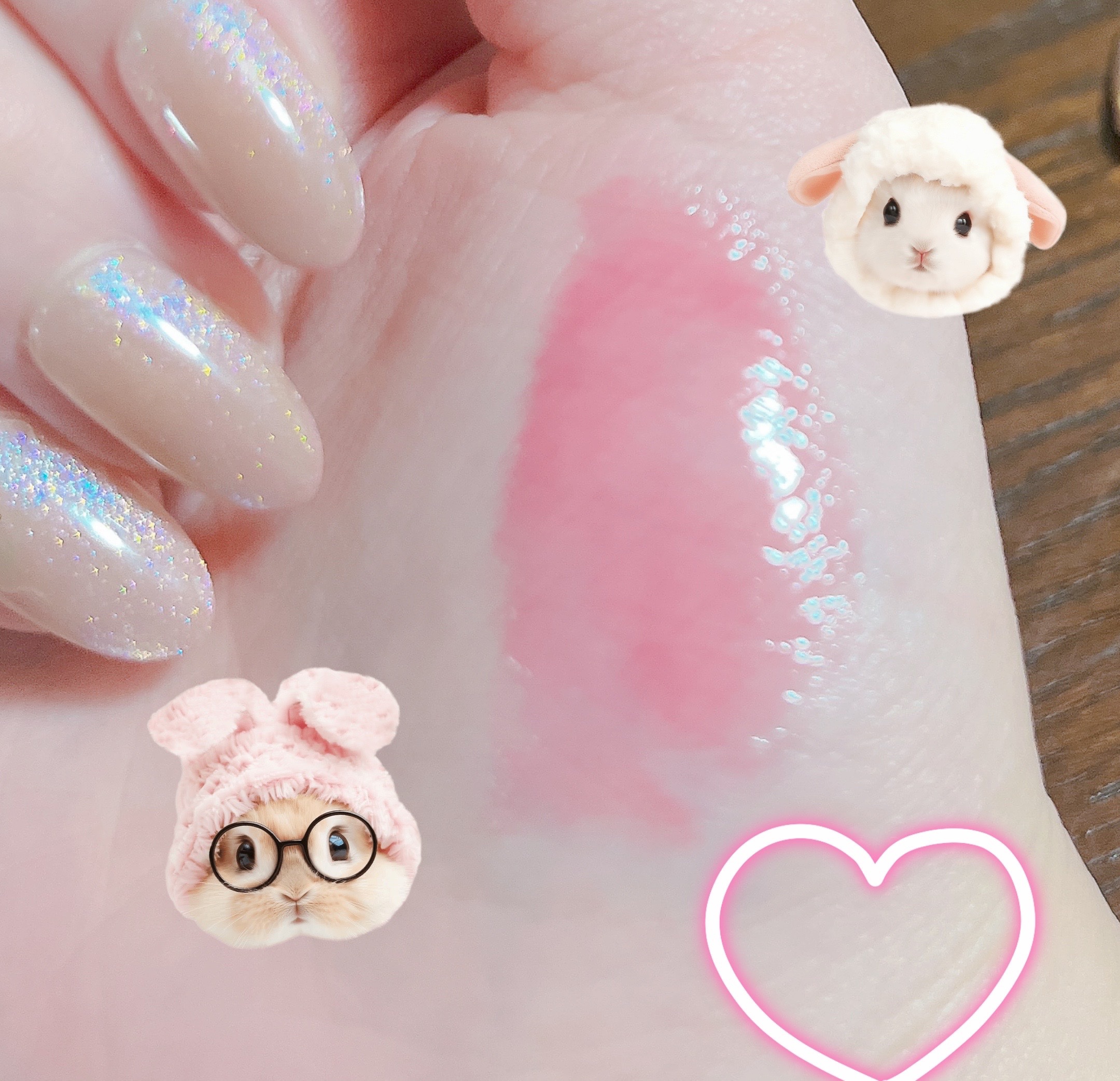 フィー 3Dボリューミンググロス B11 タロ 70％/fwee/リップグロスを使ったクチコミ（2枚目）