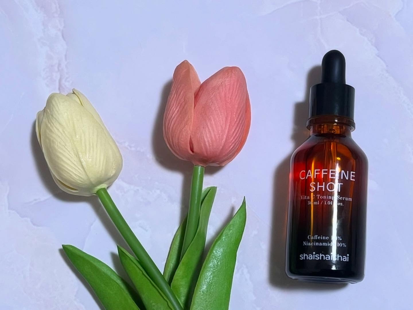 カフェインショット ビタC トーニングセラム/shaishaishai/美容液を使ったクチコミ（2枚目）