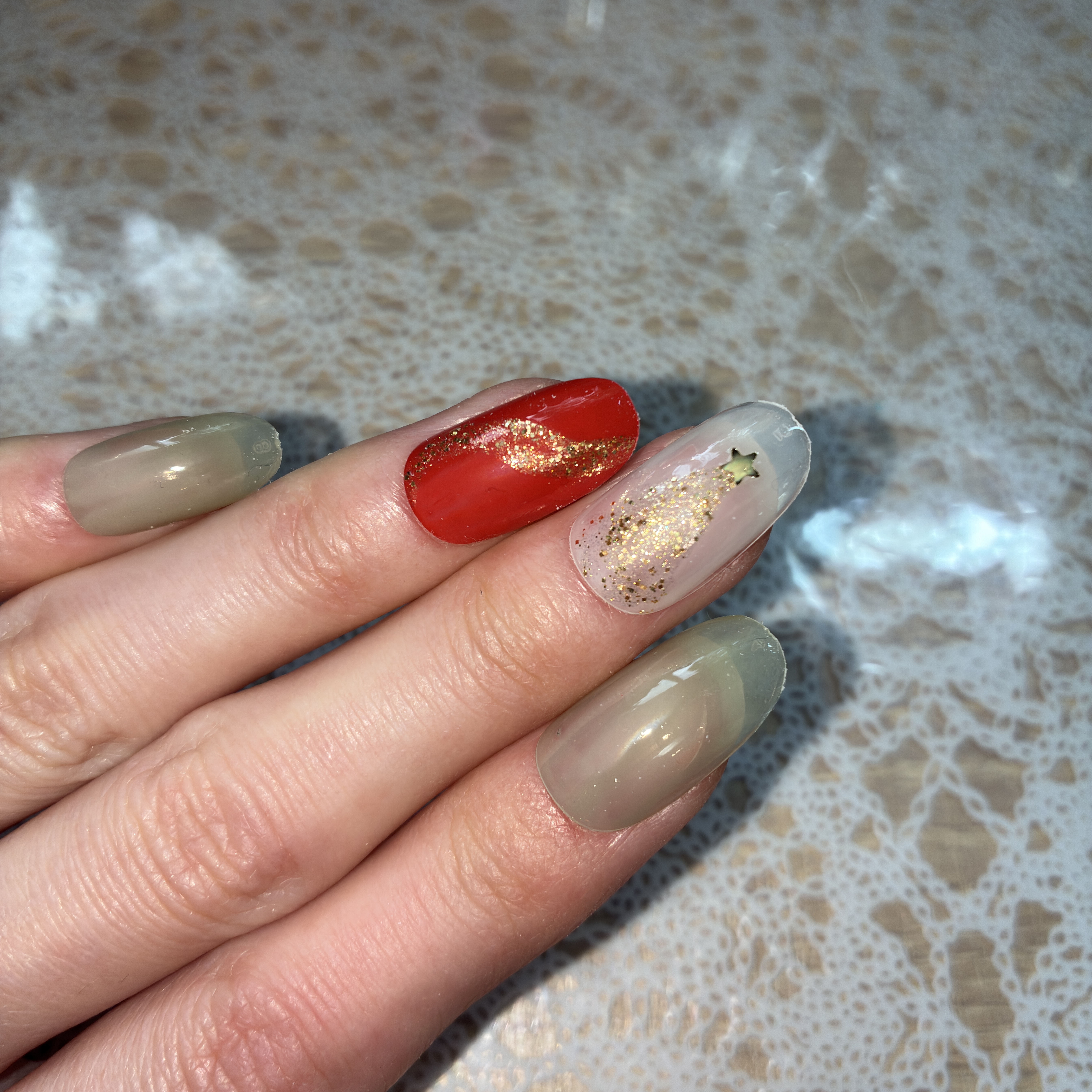 ネイル エナメル 細筆タイプ/ちふれ/マニキュアを使ったクチコミ（3枚目）