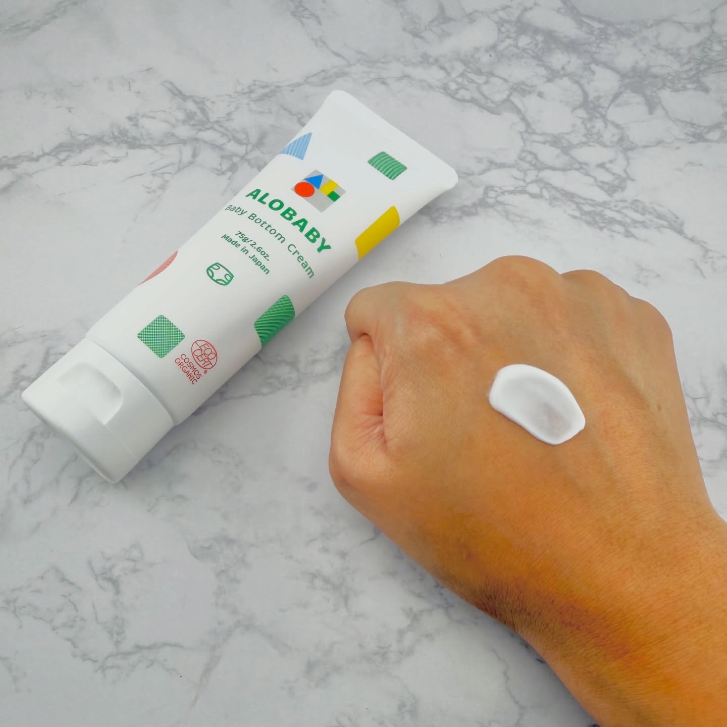 ベビークリーム/ALOBABY/ボディクリームを使ったクチコミ（2枚目）