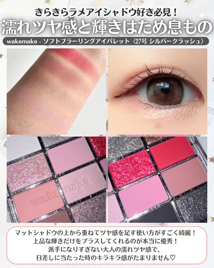 ソフトブラーリングアイパレット/wakemake/アイシャドウパレットを使ったクチコミ(7枚目)