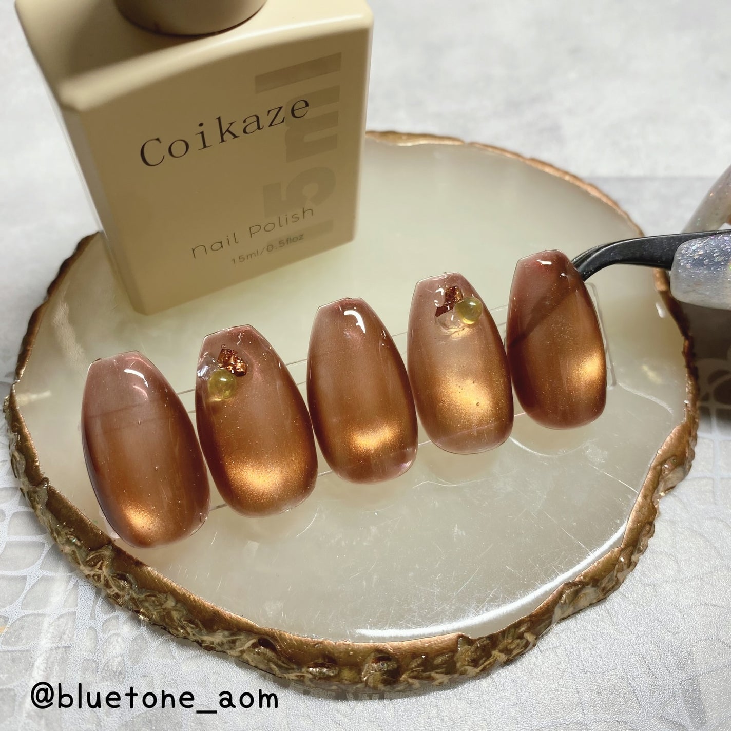 19長春色/Coikaze/ジェルネイルを使ったクチコミ(7枚目)