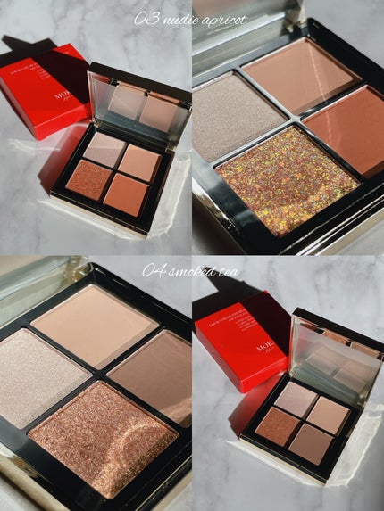 4色アイシャドウパレット/MOKA Japan cosmetics/アイシャドウパレットを使ったクチコミ(4枚目)