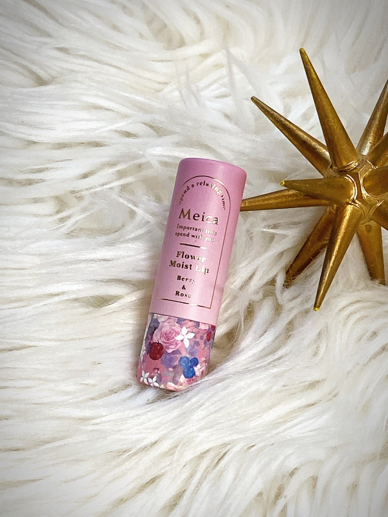 Meicaフラワーモイストリップ ベリー&ローズの香り/MEICA/リップクリームを使ったクチコミ(5枚目)
