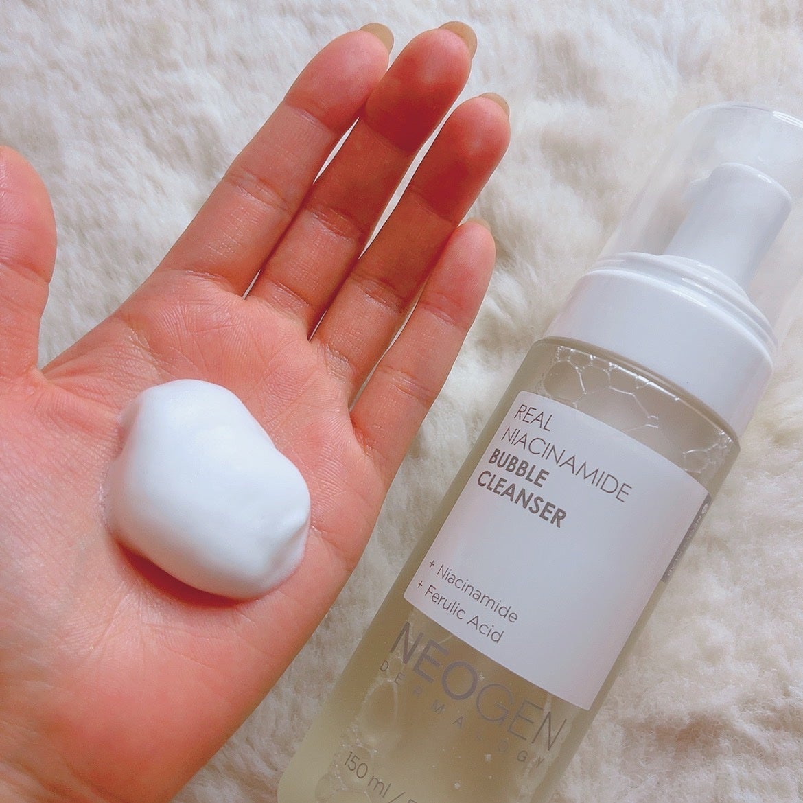 リアルナイアシンアミドグローアップクレンジングフォーム/NEOGEN/洗顔フォームを使ったクチコミ(2枚目)