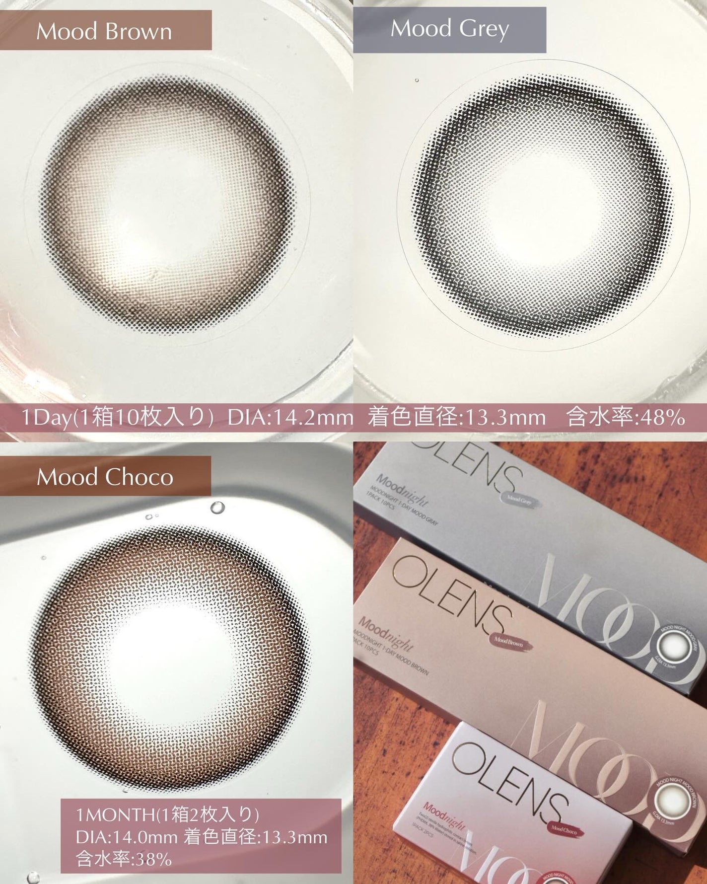 Moodnight 1day/OLENS/カラーコンタクトレンズを使ったクチコミ(3枚目)