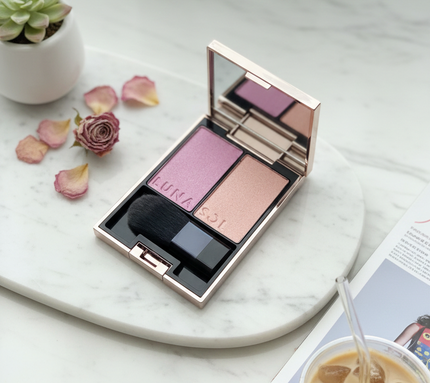 カラーリンググレイズ/LUNASOL/パウダーチークを使ったクチコミ(1枚目)