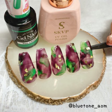 ジェルネイル(ライト対応)/セリア/ジェルネイルを使ったクチコミ(2枚目)