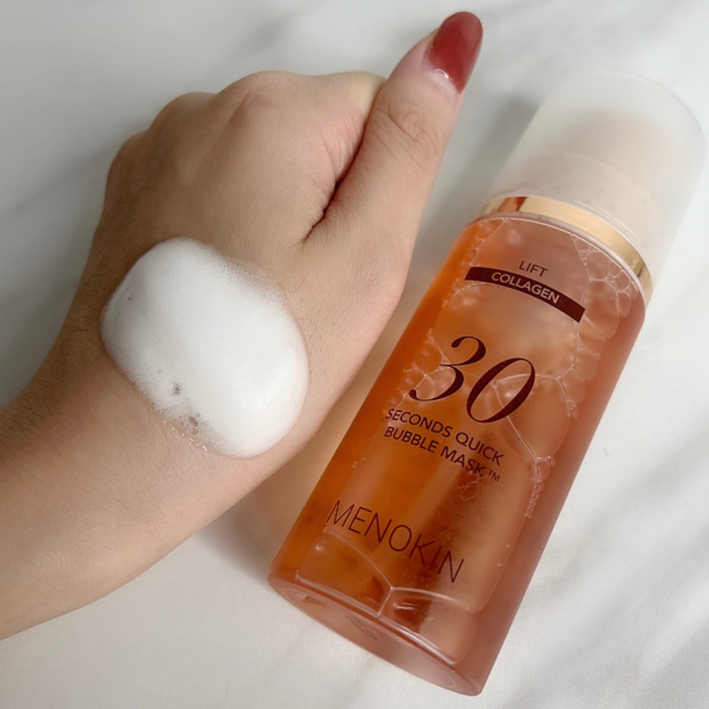 30秒クイックバブルマスク95ml リフト/MENOKIN/シートマスク・パックを使ったクチコミ(2枚目)