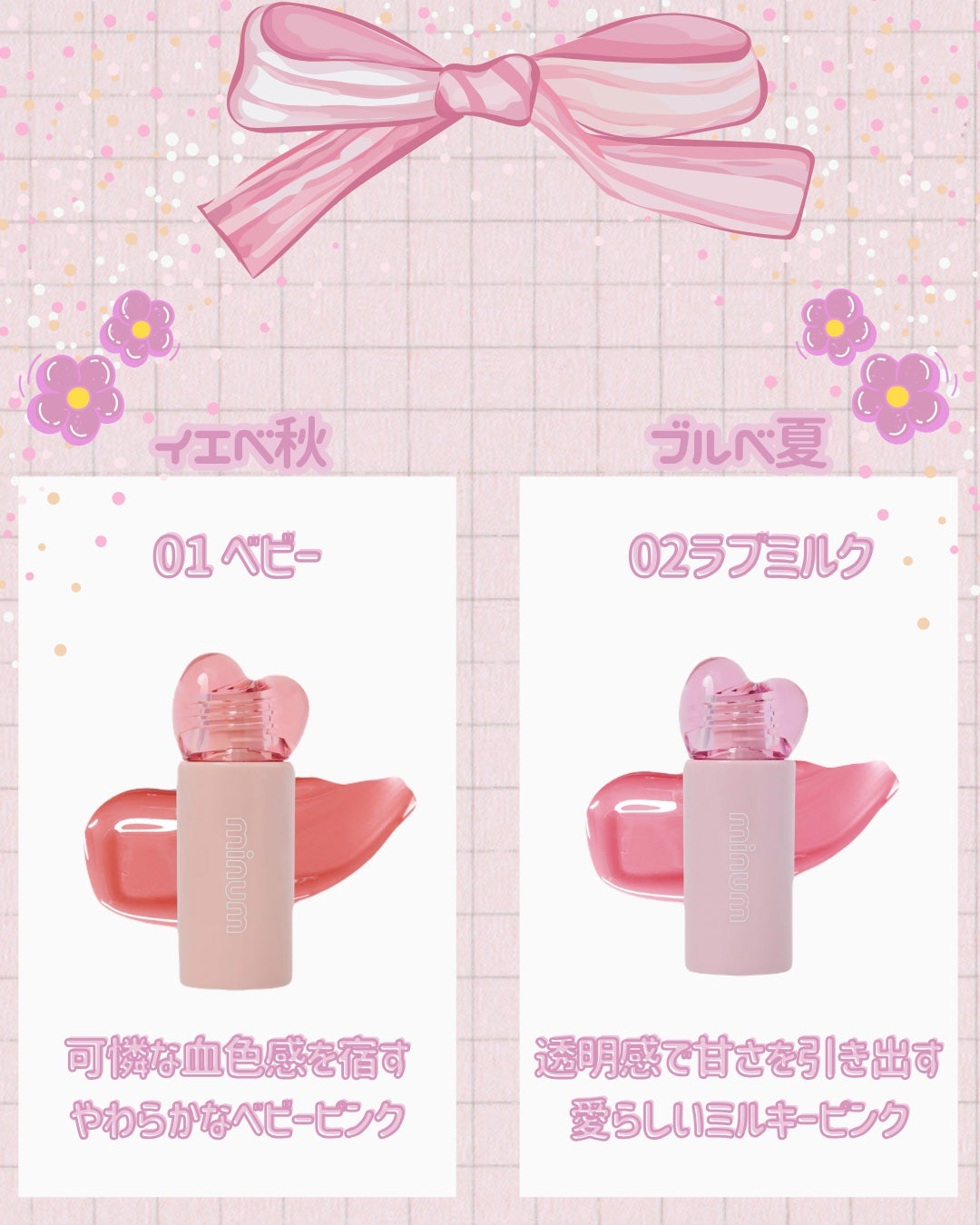 AIラブポーショングロス/minum/リップグロスを使ったクチコミ(3枚目)