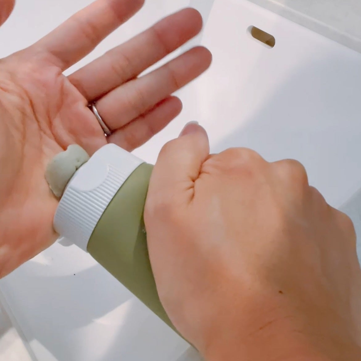 グリーンティー LHA ディープポアもちソープクレンザー /アレンシア/洗顔フォームを使ったクチコミ(5枚目)