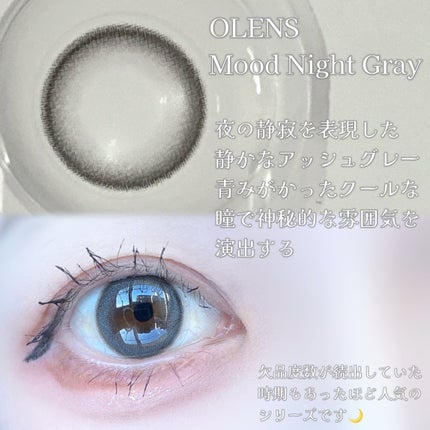 Moodnight 1day Mood Gray/OLENS/ワンデー(1DAY)カラコンの画像
