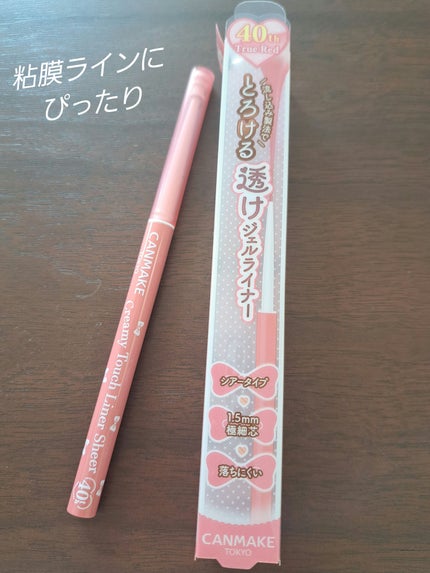 クリーミータッチライナー シアー/キャンメイク/ジェルアイライナーを使ったクチコミ(1枚目)