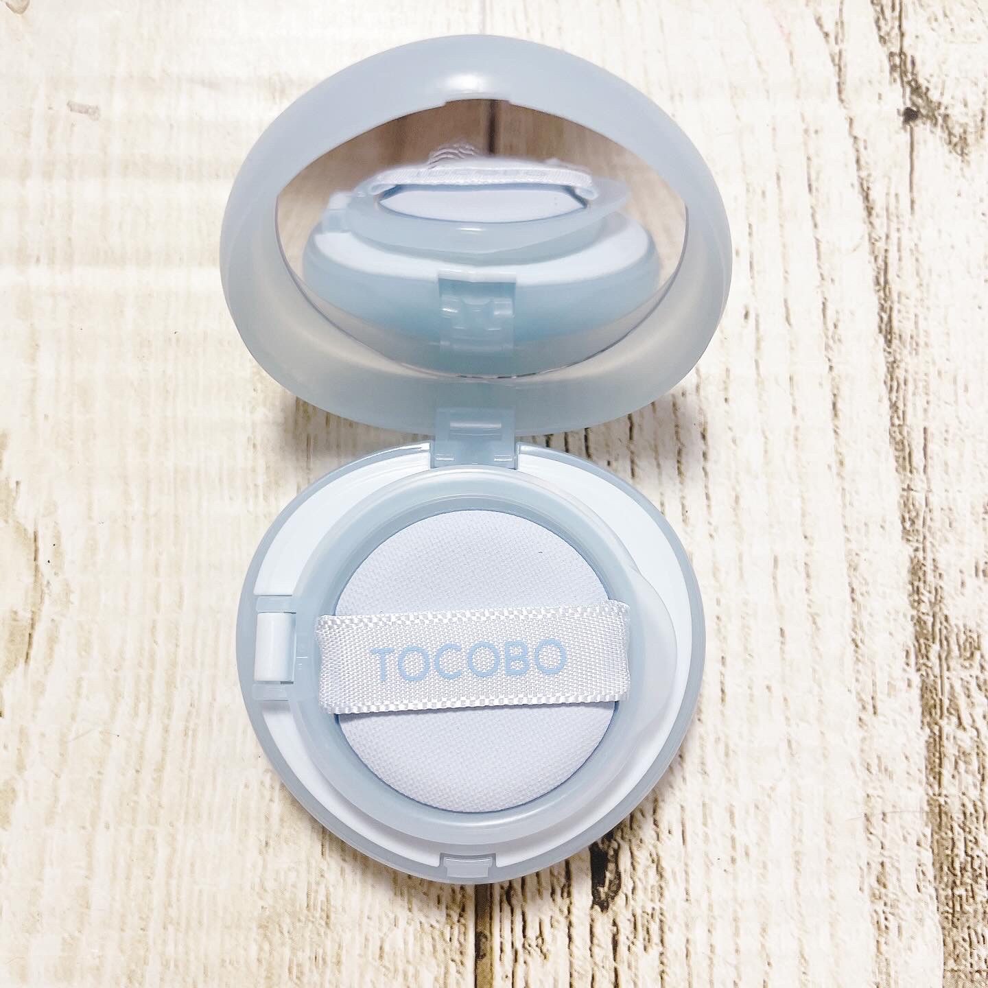 ブラーフィニッシュサンクッション/TOCOBO/日焼け止めパウダーを使ったクチコミ（3枚目）