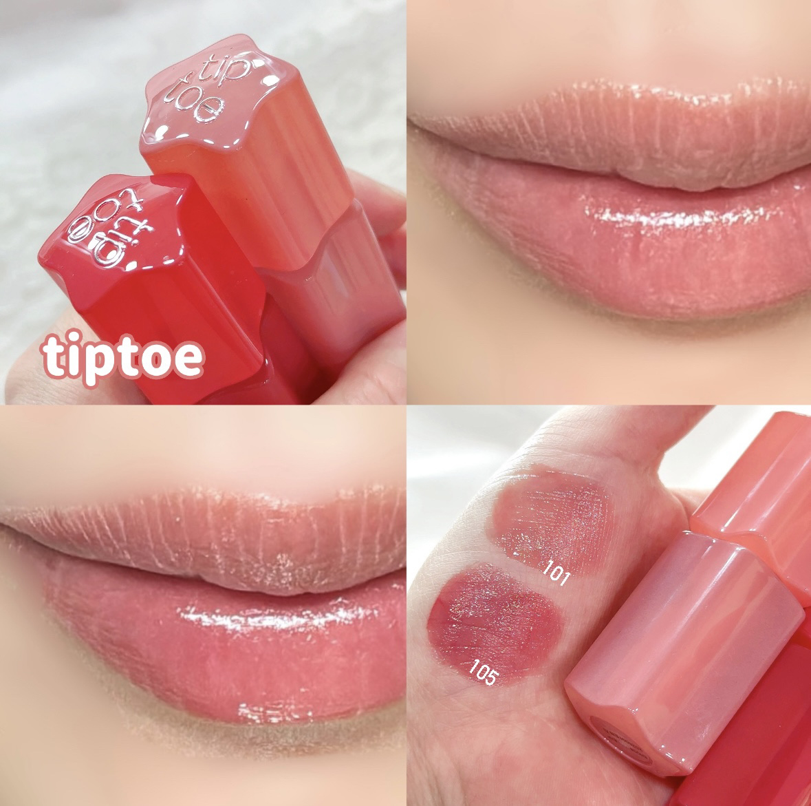 グロウイットソルベティント/tiptoe/リップティントを使ったクチコミ（1枚目）