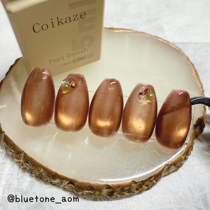 19長春色/Coikaze/ジェルネイルを使ったクチコミ(8枚目)