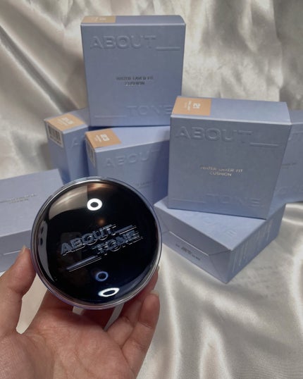 ウォーターレイヤーフィットクッション/ABOUT TONE/クッションファンデーションを使ったクチコミ(2枚目)