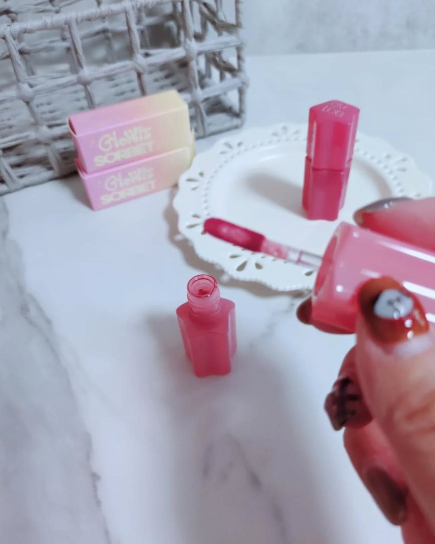 グロウイットソルベティント/tiptoe/リップティントを使ったクチコミ(4枚目)