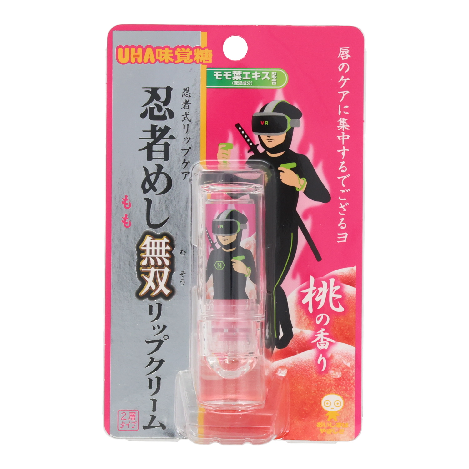 忍者めし無双リップクリーム〈桃〉 桃