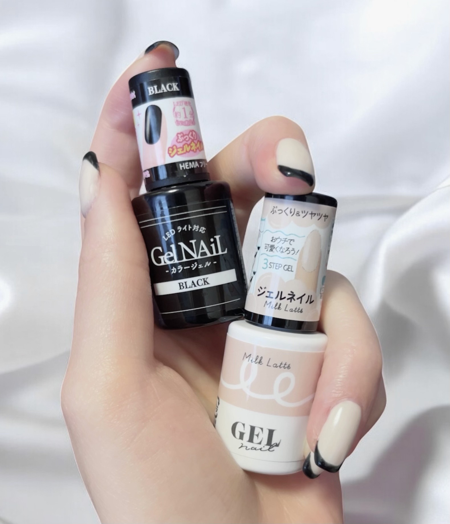 BRG ジェルネイル 14 ミルクラテ/DAISO/ジェルネイルを使ったクチコミ（2枚目）
