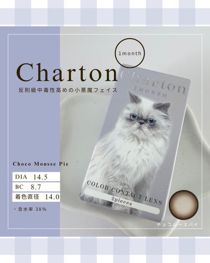 Charton 1MONTH/Charton/1ヶ月(1MONTH)カラコンを使ったクチコミ(1枚目)