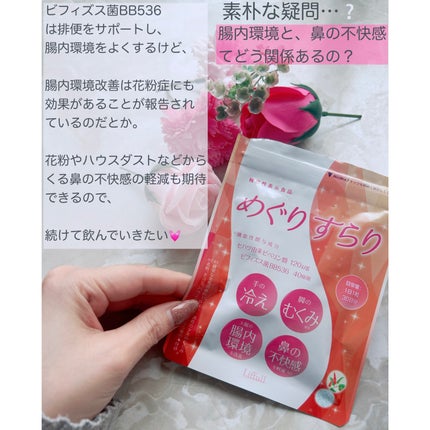 めぐりすらり/河野メリクロン/健康サプリメントを使ったクチコミ(3枚目)