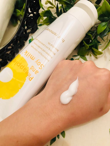 パイナップル豆乳除毛クリーム/鈴木ハーブ研究所/除毛クリームを使ったクチコミ(3枚目)