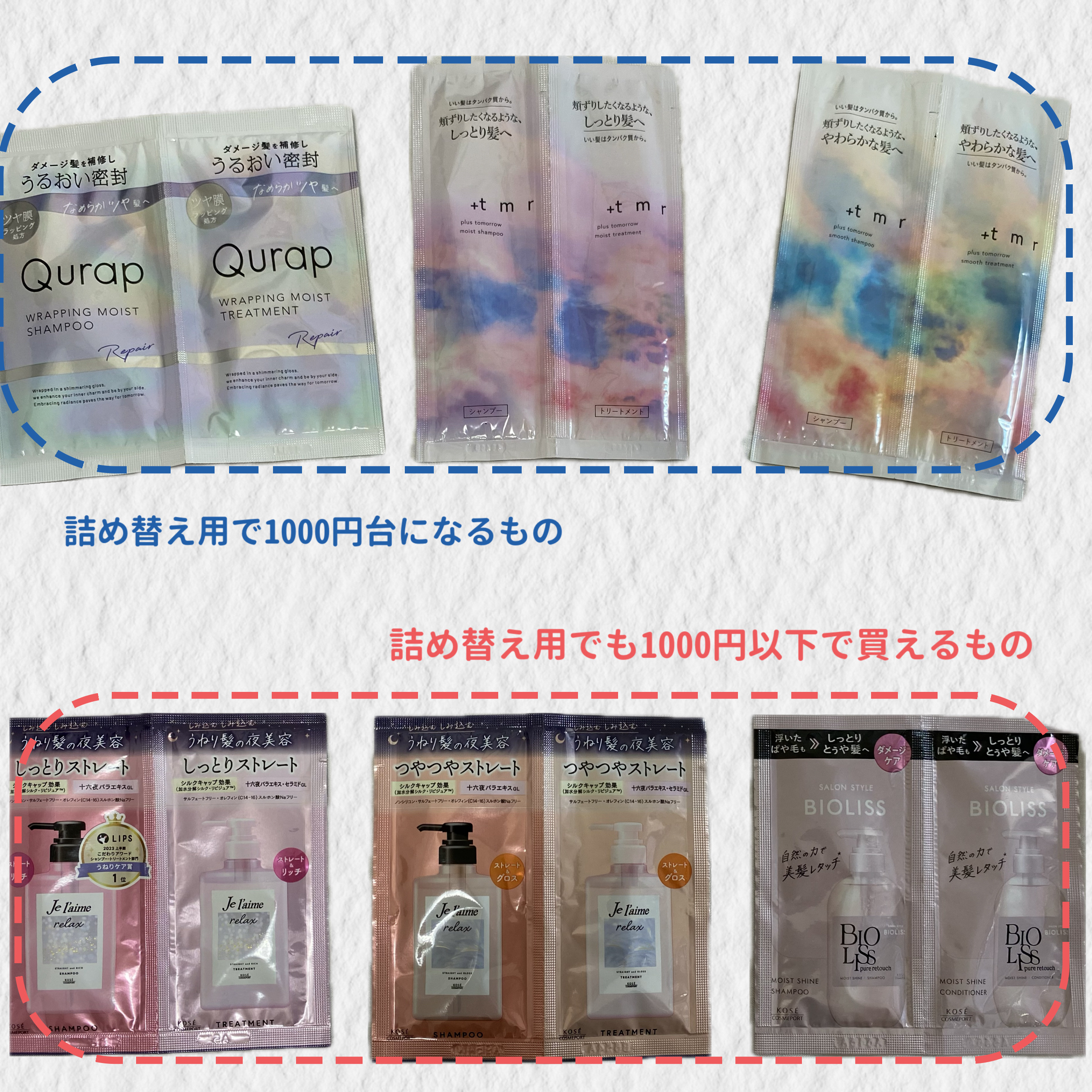 リラックス ミッドナイトリペア シャンプー／ヘアトリートメント (ストレート＆グロス) トライアルセット 10ml+10ml/Je l'aime/市販シャンプーを使ったクチコミ（2枚目）