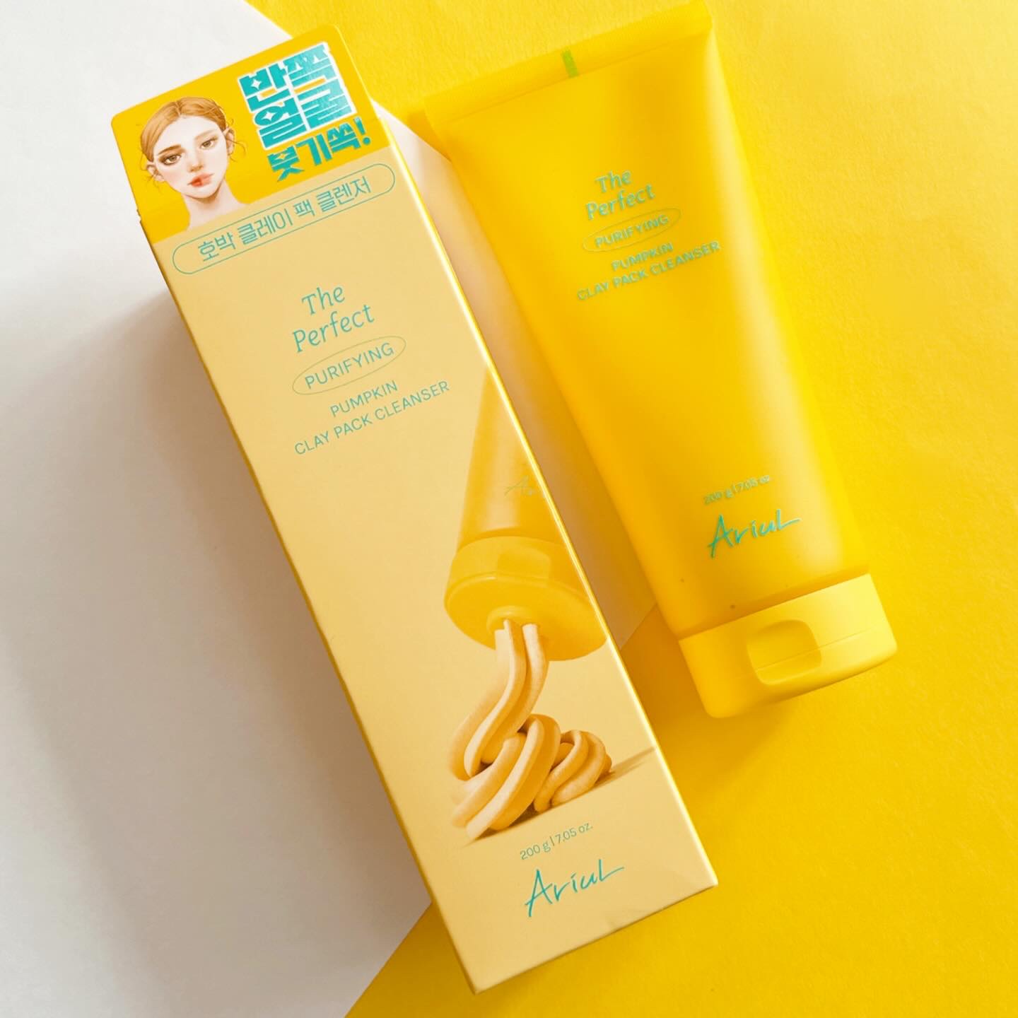 ザ・パーフェクト パンプキンクレイパッククレンザー/Ariul/洗顔フォームを使ったクチコミ（2枚目）