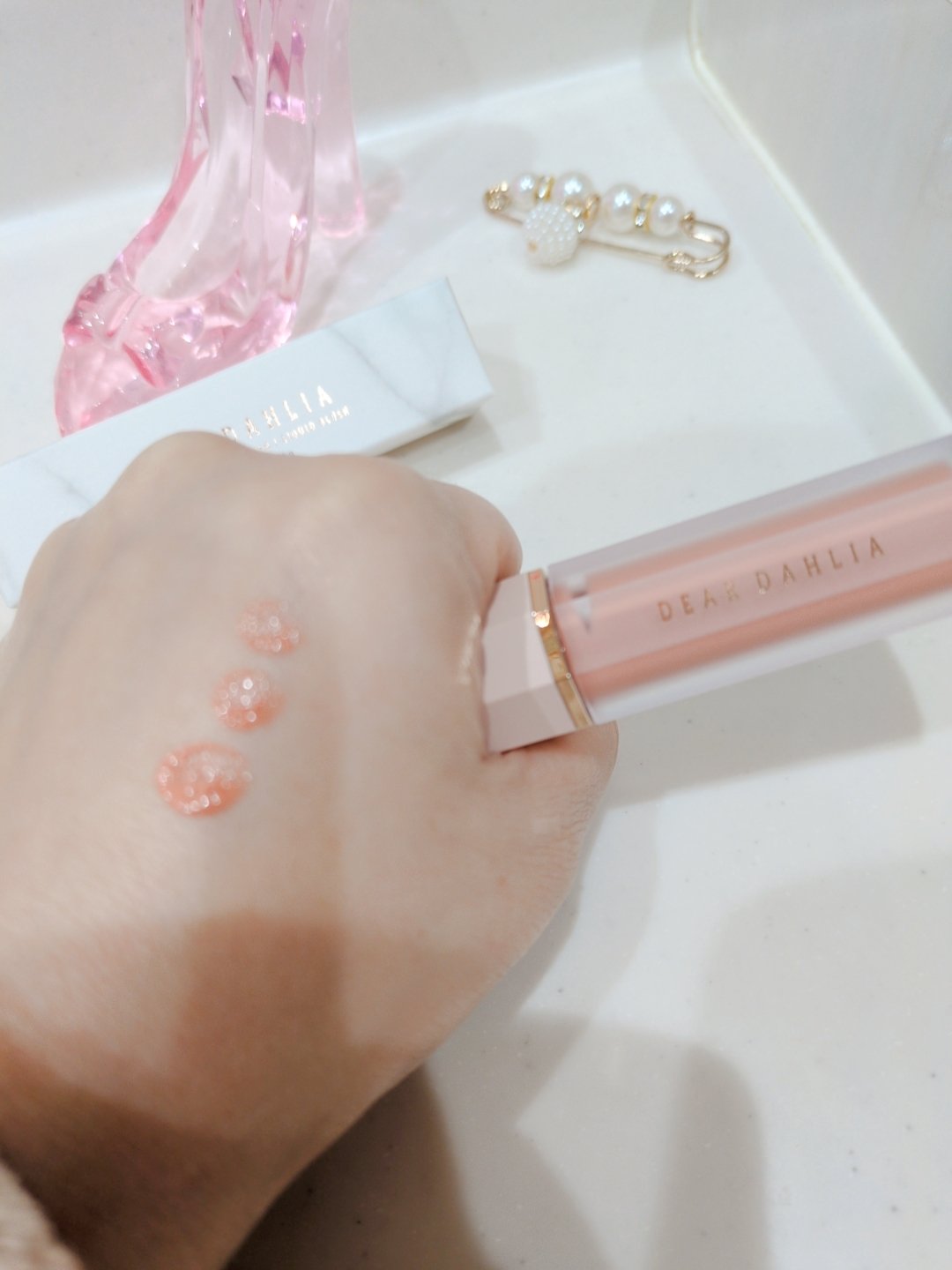ペタルドロップリキッドブラッシャー/DEAR DAHLIA/リキッドチークを使ったクチコミ（3枚目）
