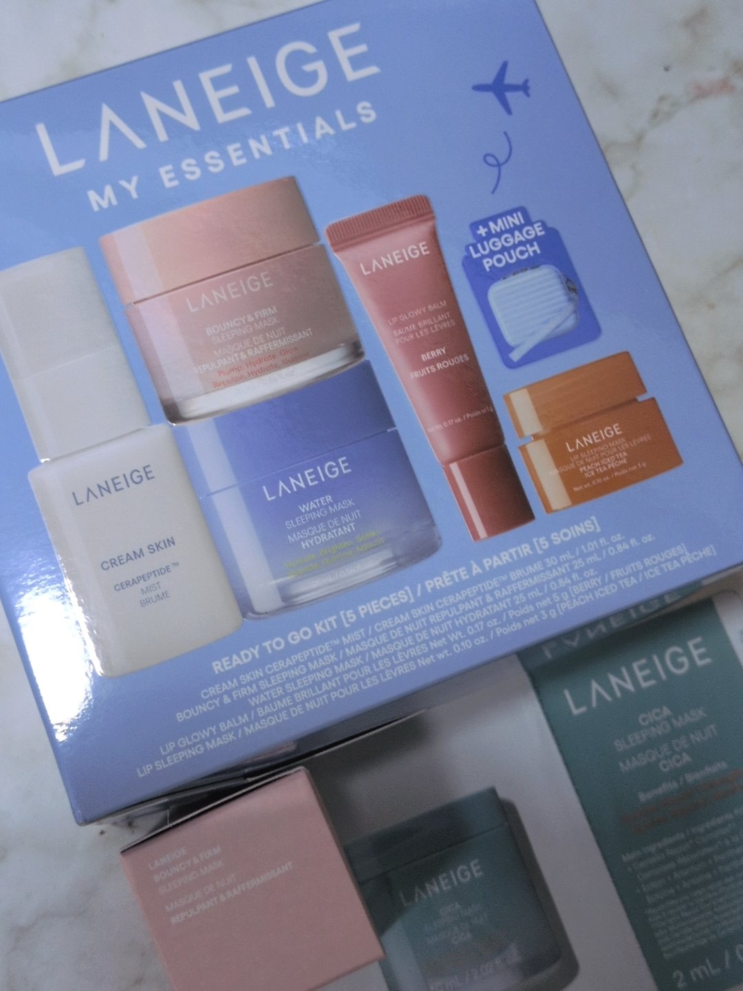 
💙LANEIGE
バウンシースリーピングマスク
ウォータースリーピングマスク N

リップスリーピングマスク
ピーチアイスティー Ｎ

クリームスキン ローション

クリームスキン ローション

リップグロウィバーム　ベリー

すべて小